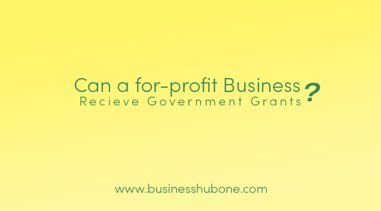 Can a for-profit business receive Government grants