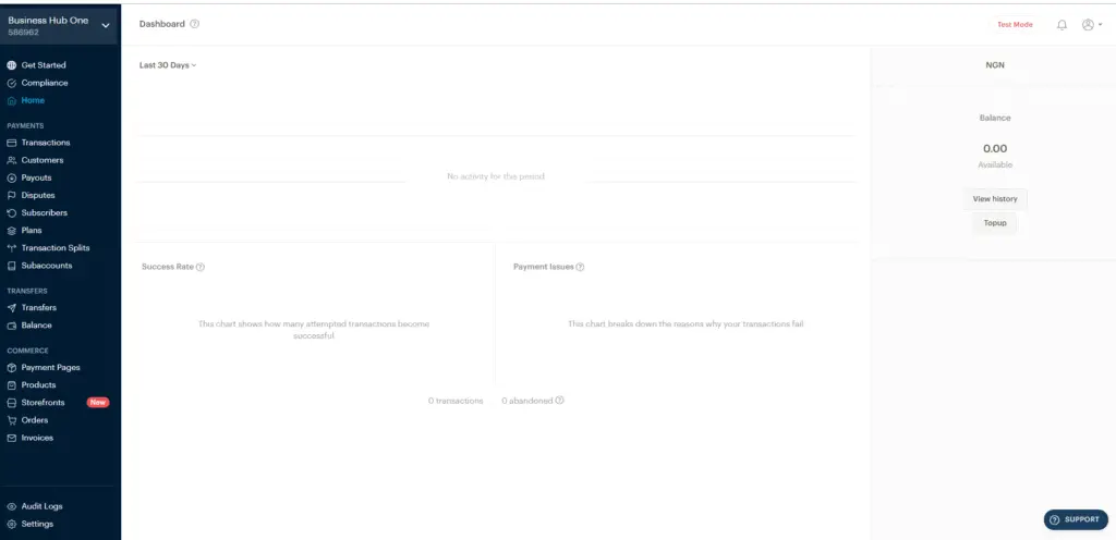 paystack user dashboard