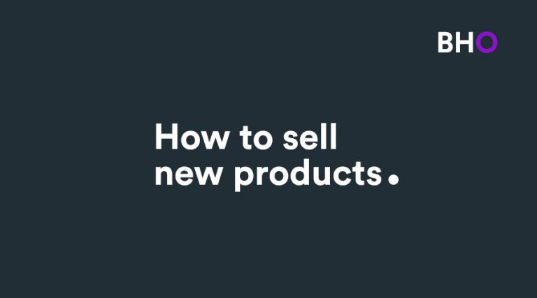 How to sell new products